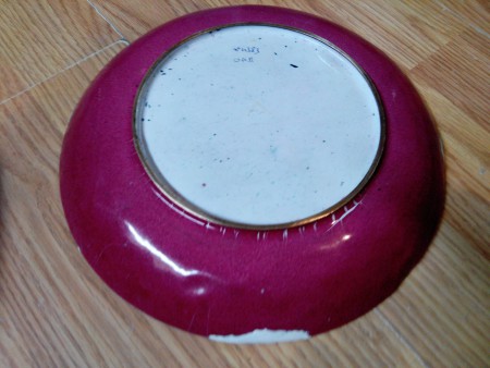 arrière de plat en cours de restauration