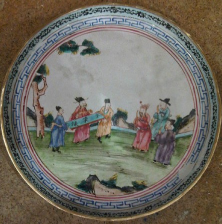 plat d'email sur cuivre